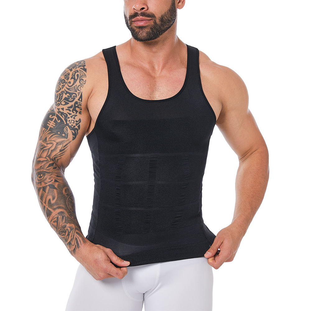 Men's Compression Shirt Muscle Tank Top Slimming Undershirt