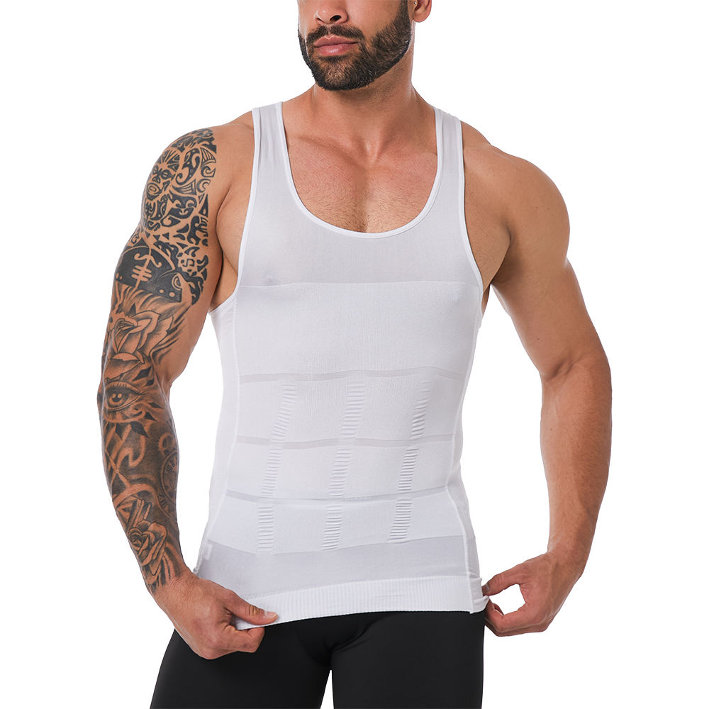 Men's Compression Shirt Muscle Tank Top Slimming Undershirt